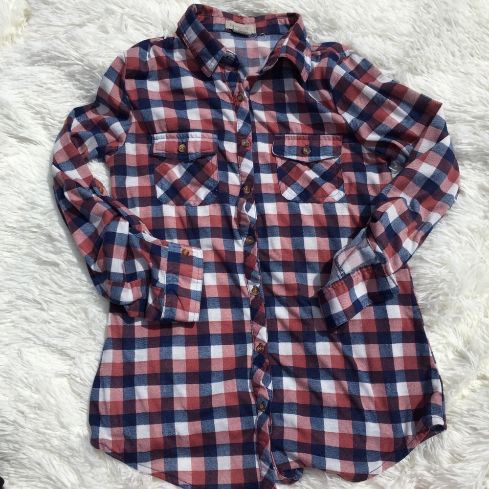 🧡 Plaid Long Sleeve Shirt